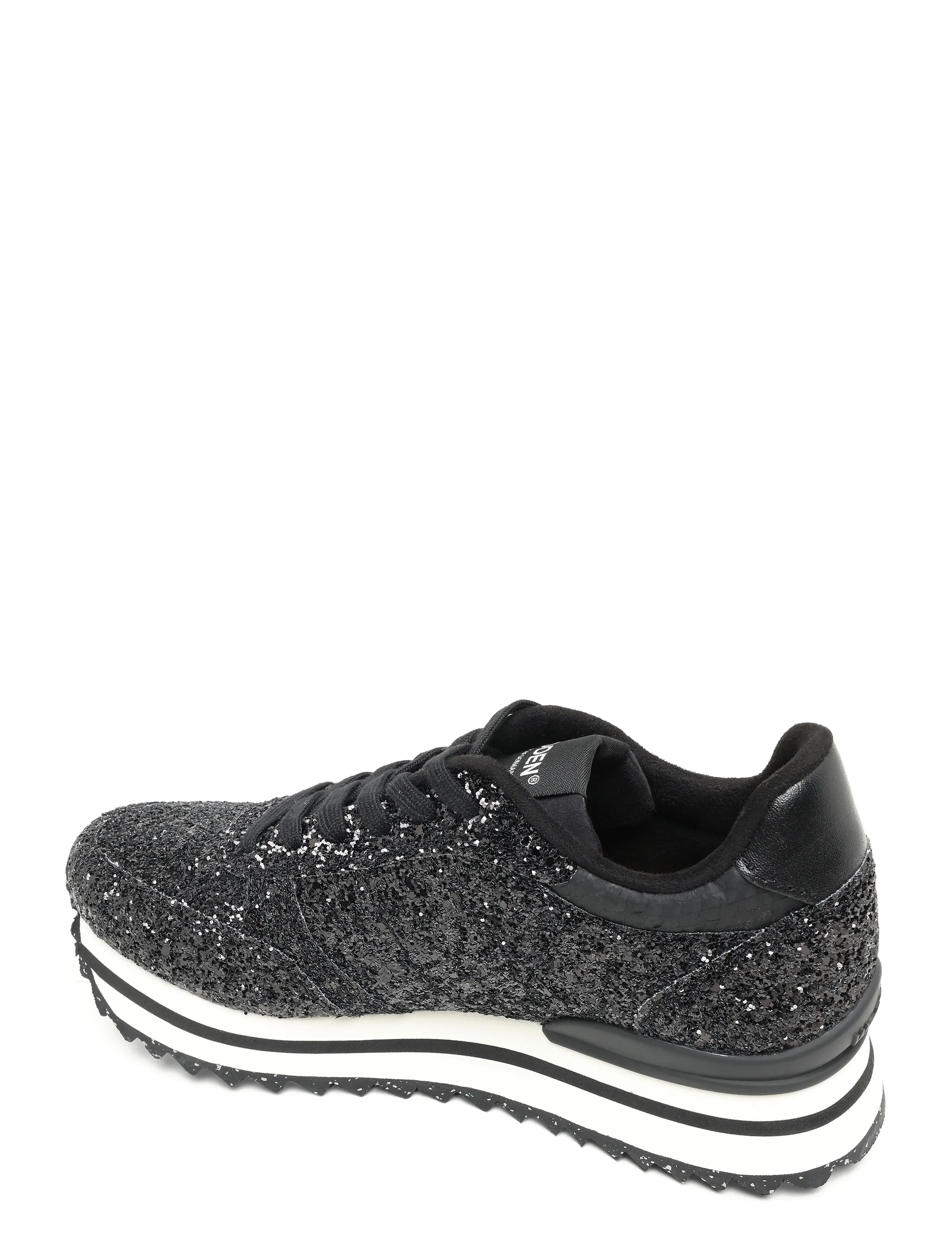 WODEN - Ronja Plateau Glitter - black - 1