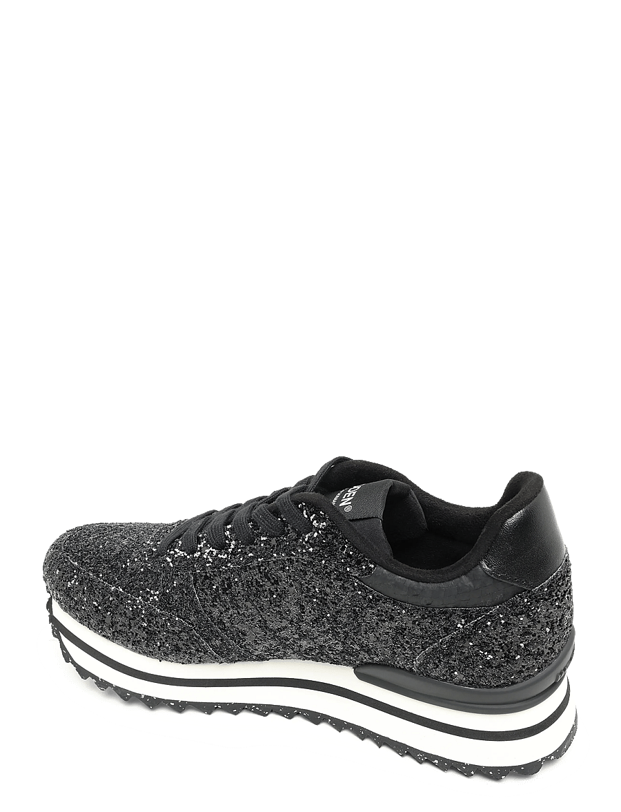 WODEN - Ronja Plateau Glitter - black - 1