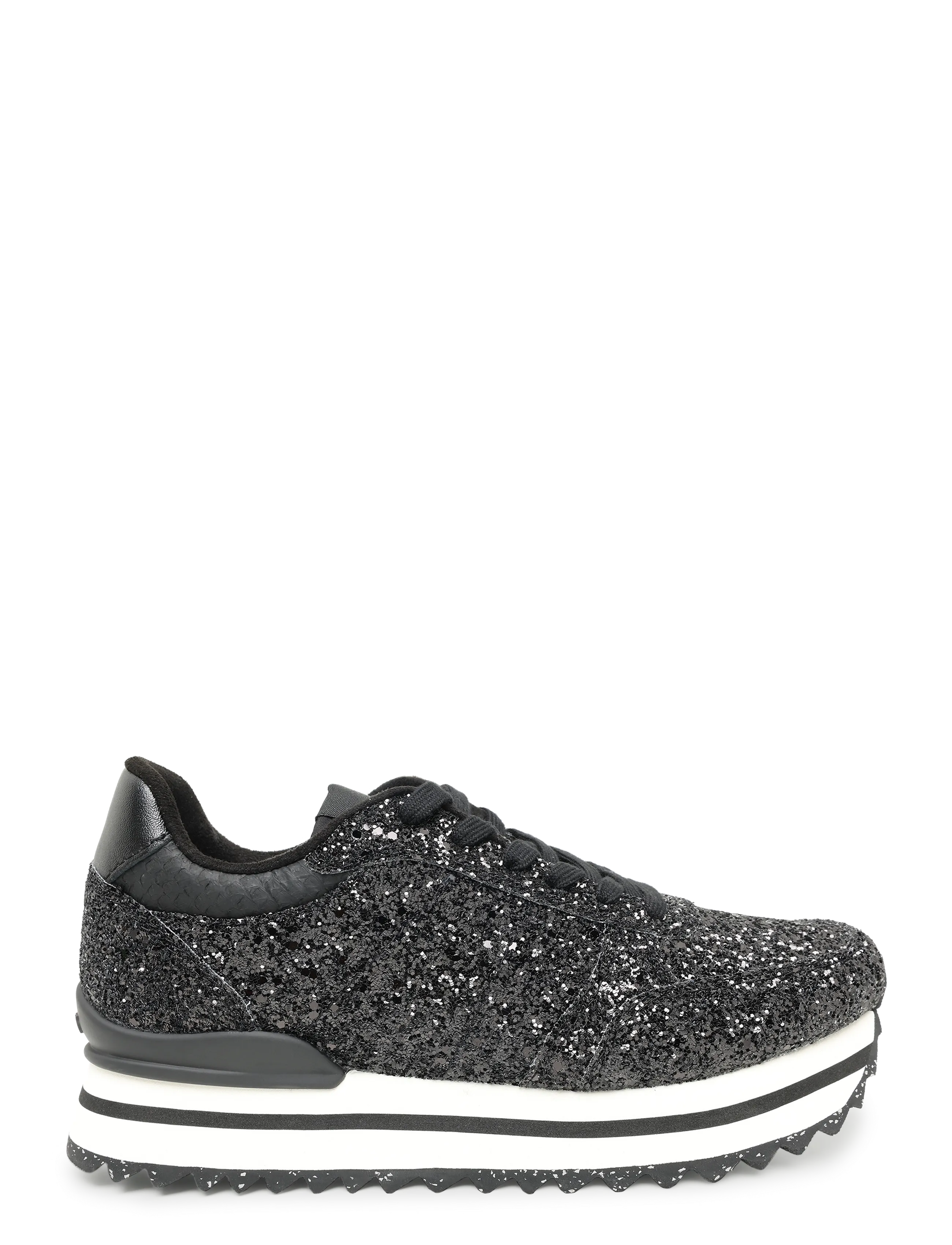 WODEN - Ronja Plateau Glitter - black - 2