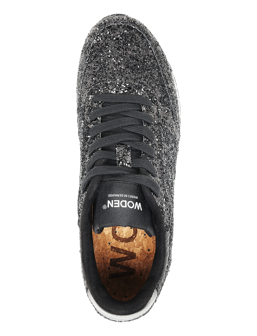 WODEN - Ronja Plateau Glitter - black - 3