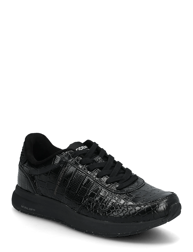 WODEN - Nora Natural Soft Croco - madala säärega tossud - black - 0