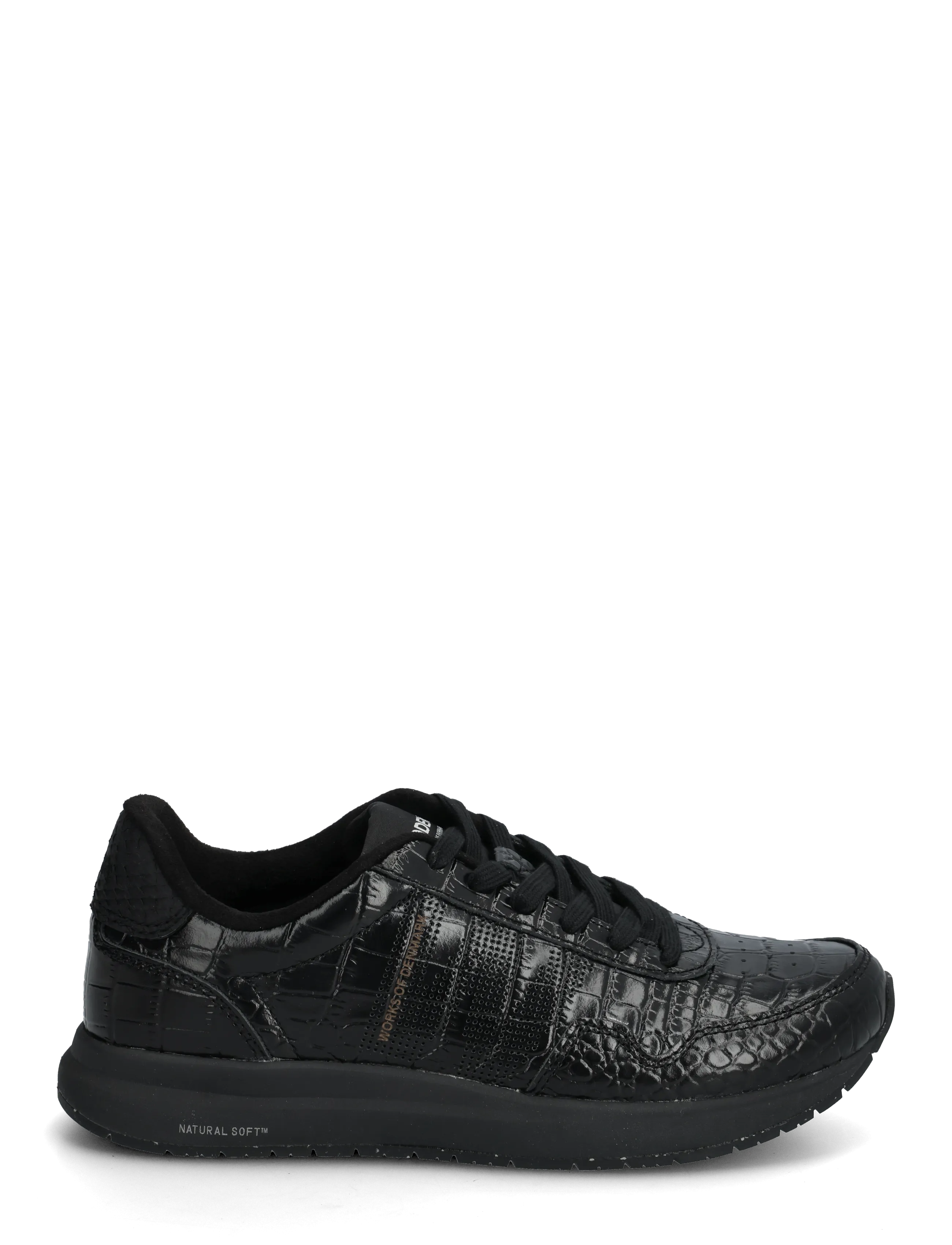 WODEN - Nora Natural Soft Croco - lave sneakers - black - 1