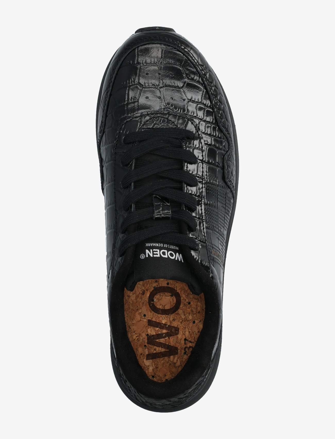 WODEN - Nora Natural Soft Croco - madala säärega tossud - black - 3