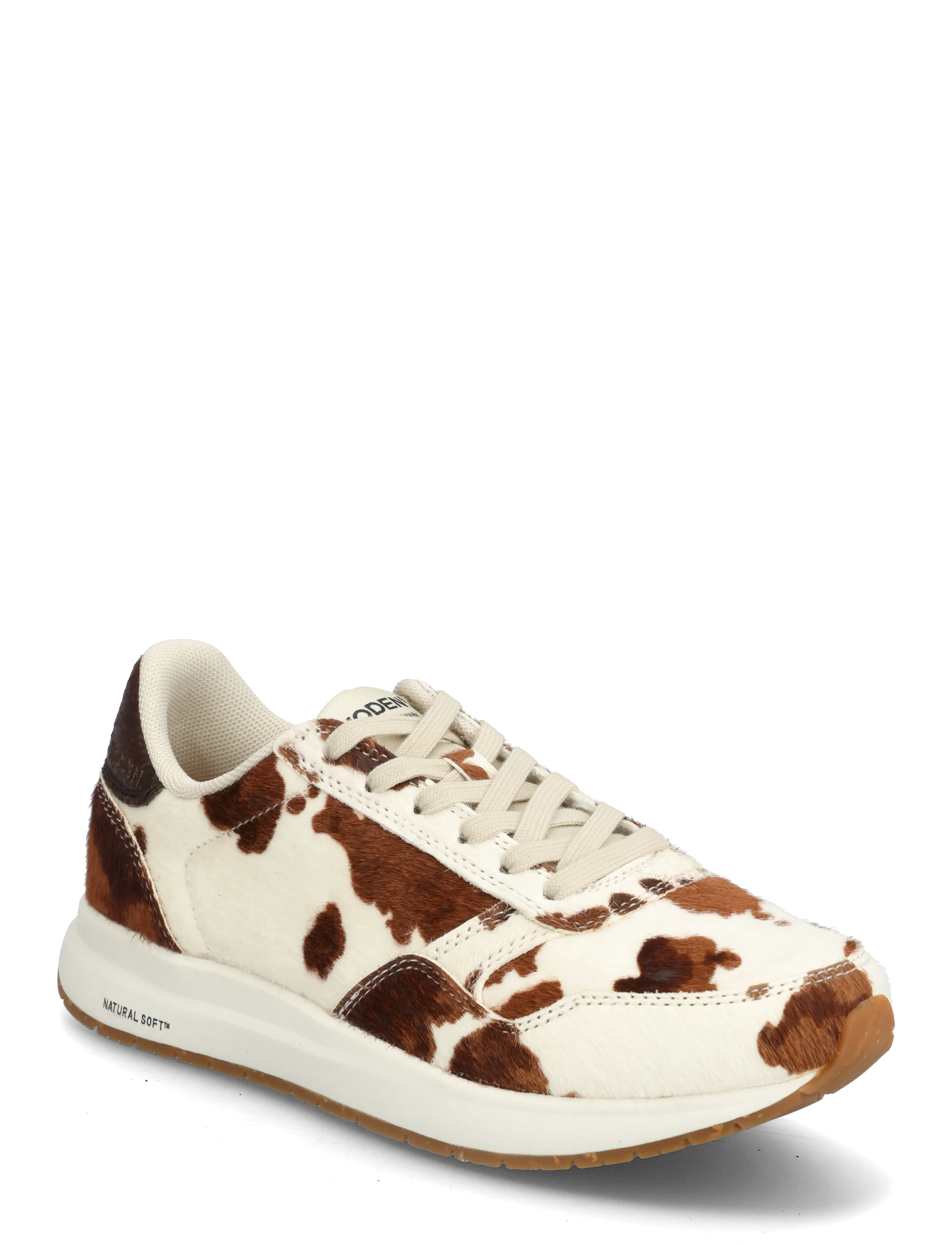 WODEN Nicoline Animal - Sneakers - COW / brown