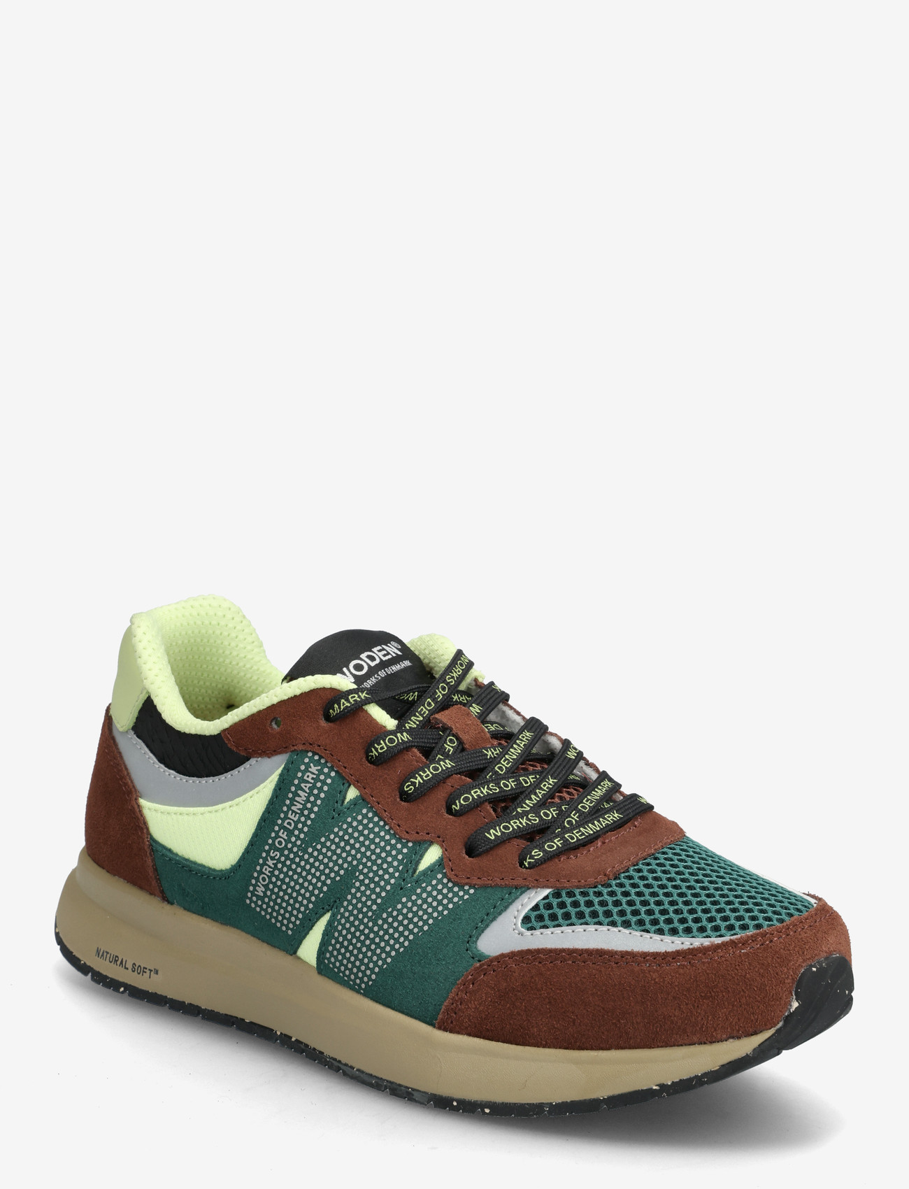 WODEN - Rigmor Open Mesh - lave sneakers - sepia/deep forest - 0