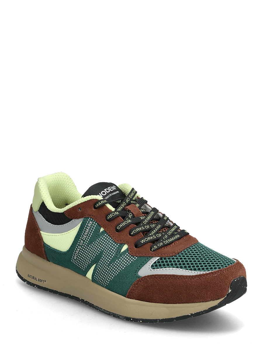 WODEN - Rigmor Open Mesh - niedrige sneakers - sepia/deep forest - 0