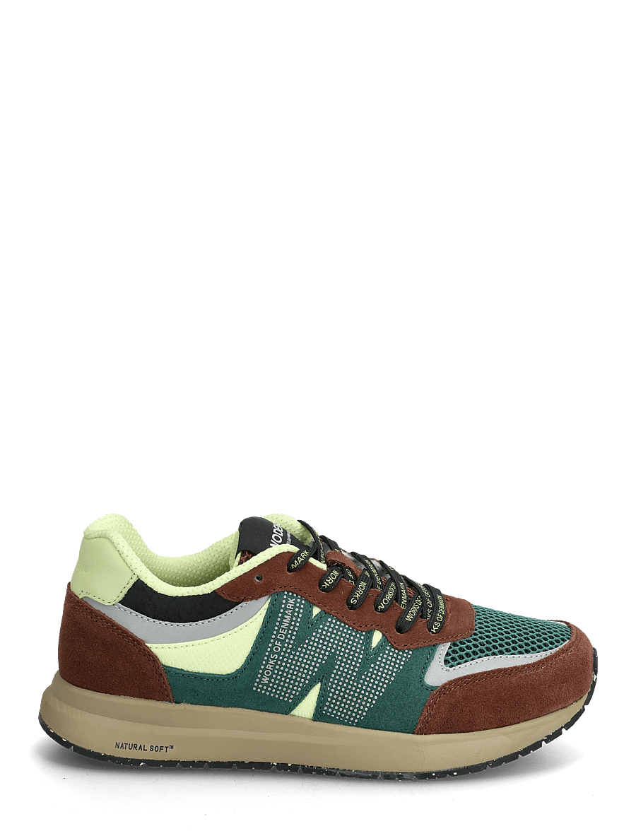 WODEN - Rigmor Open Mesh - niedrige sneaker - sepia/deep forest - 1