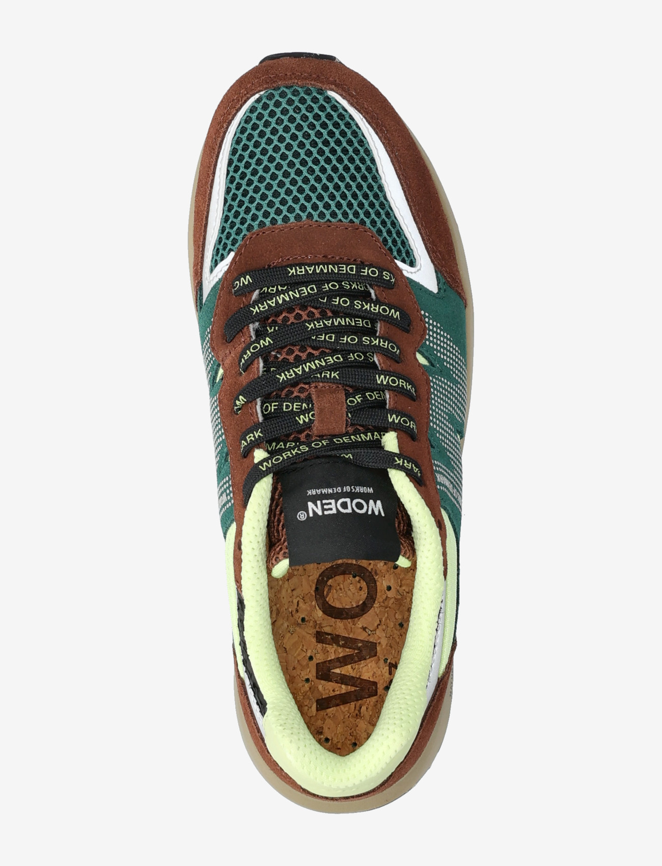 WODEN - Rigmor Open Mesh - lave sneakers - sepia/deep forest - 3