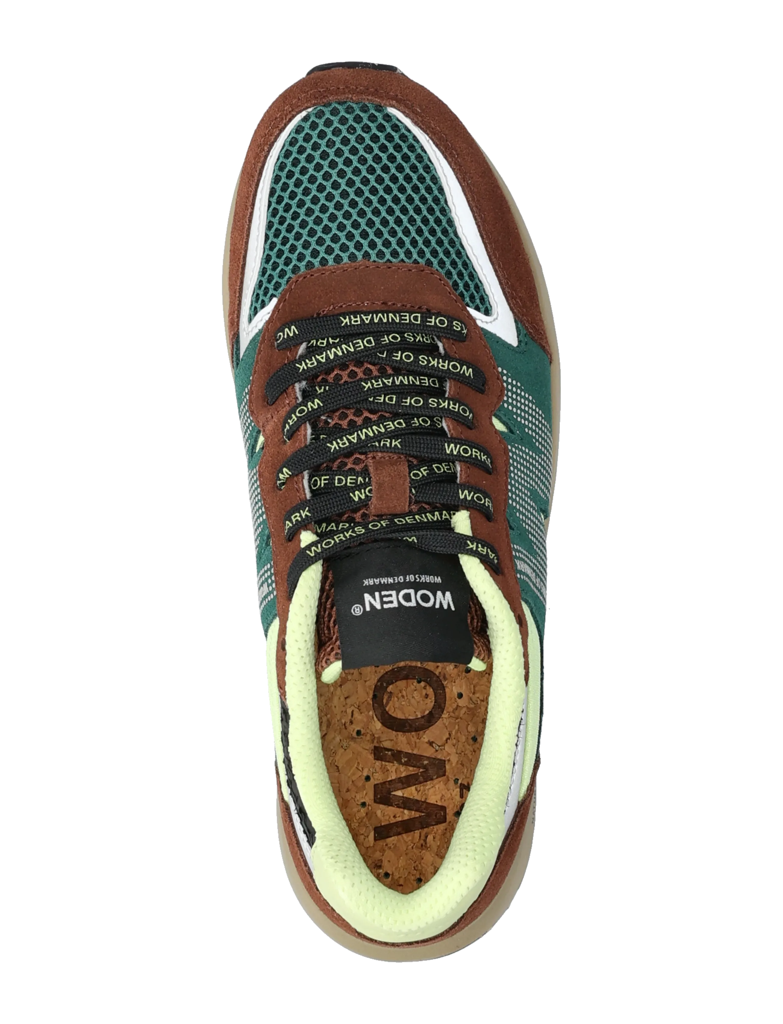 WODEN - Rigmor Open Mesh - niedrige sneakers - sepia/deep forest - 3
