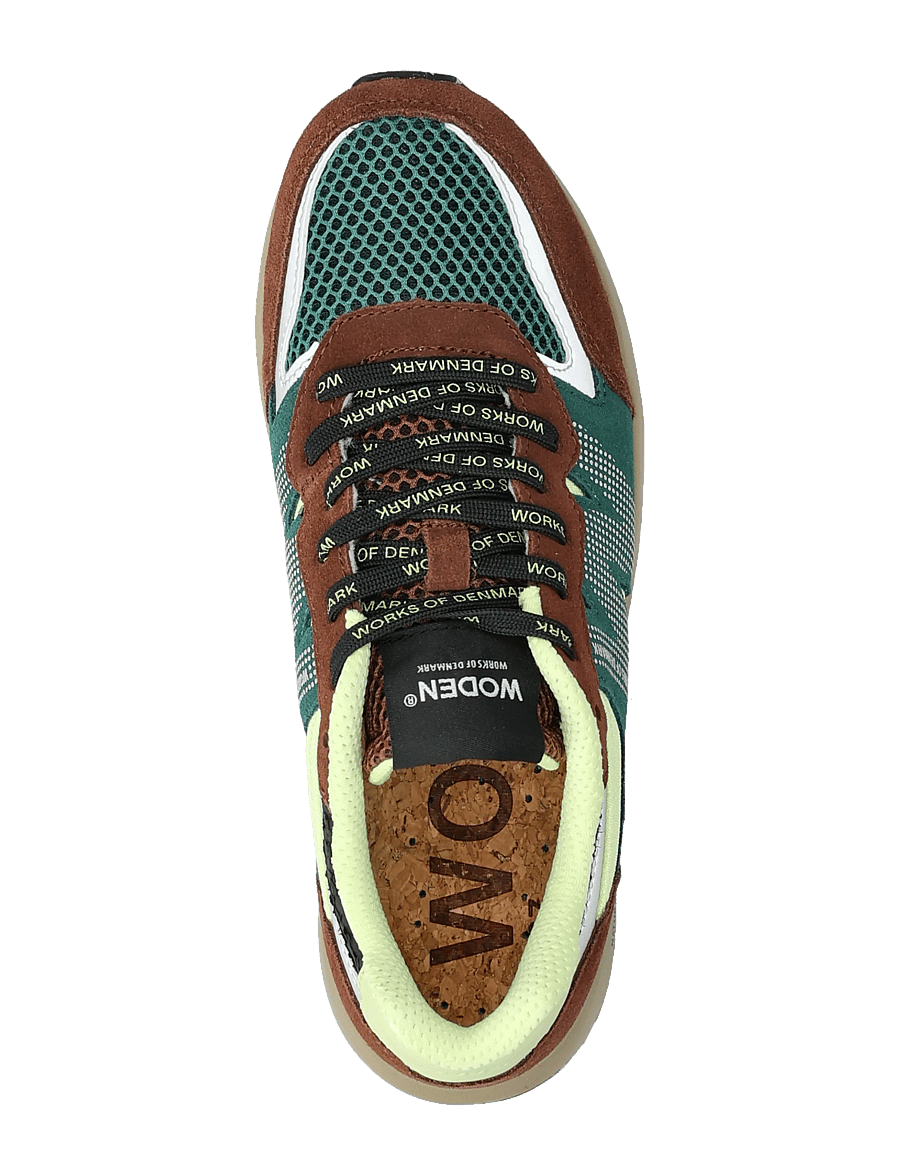 WODEN - Rigmor Open Mesh - niedrige sneakers - sepia/deep forest - 3