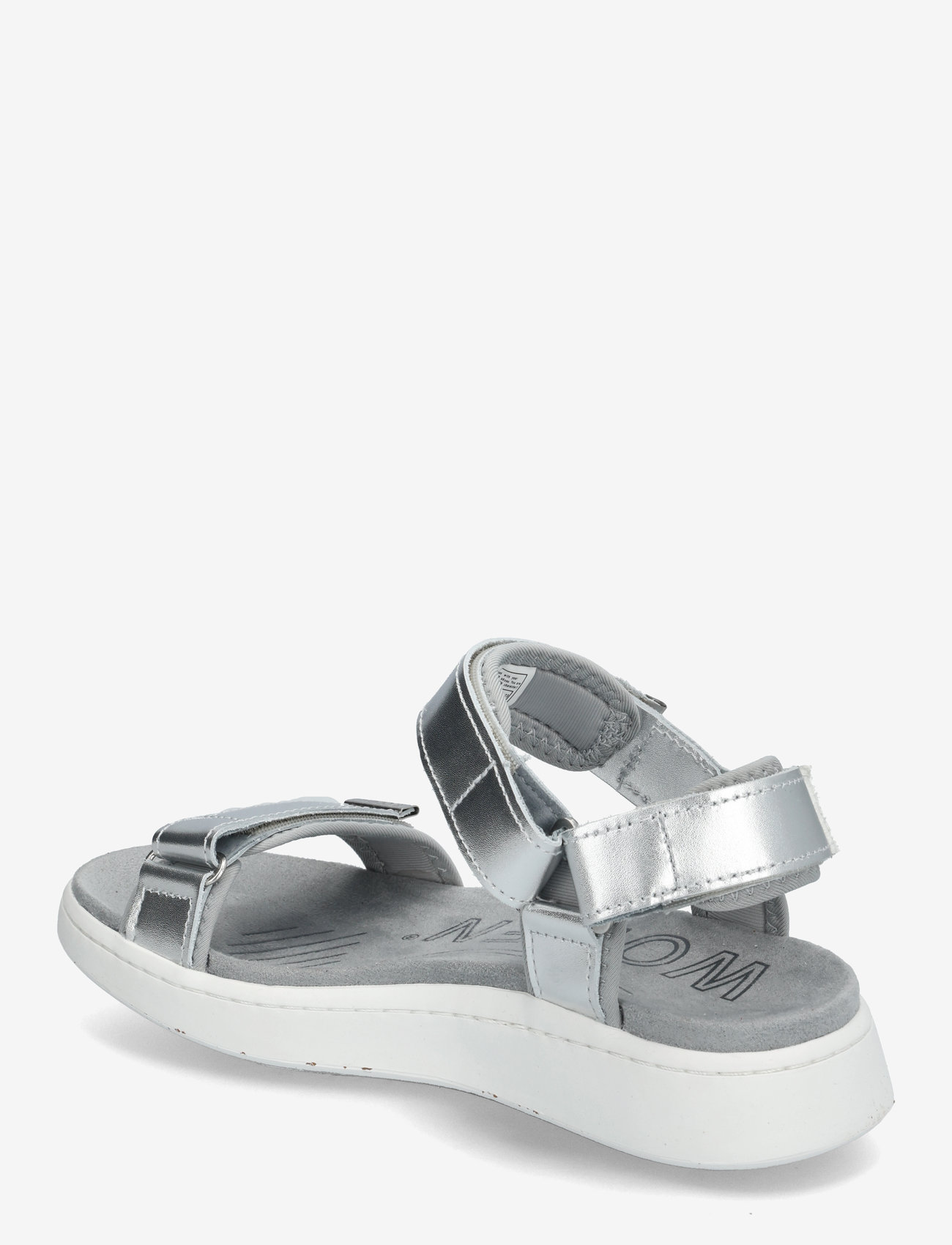 WODEN - Line Metallic - flade sandaler - silver - 2