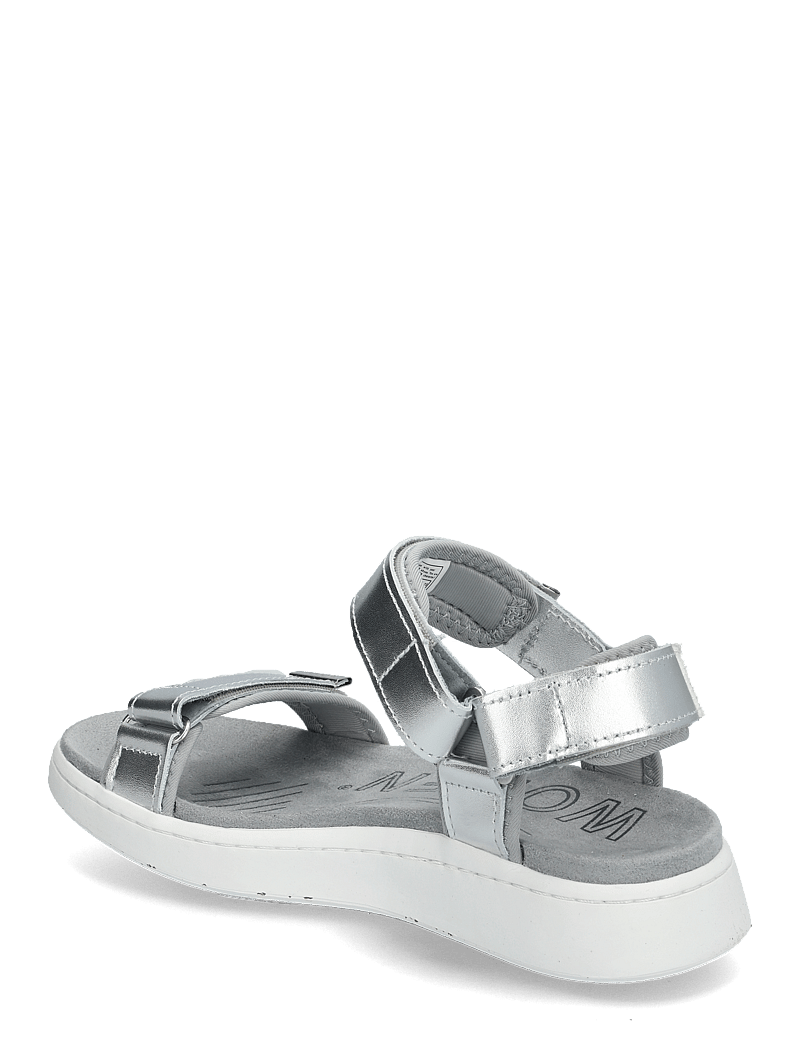 WODEN - Line Metallic - flache sandalen - silver - 2