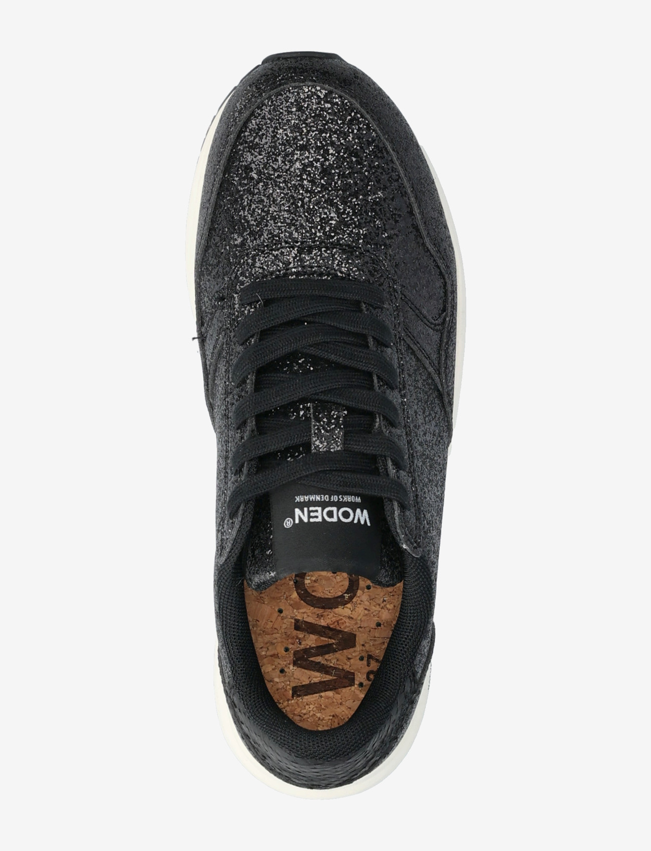 WODEN - Nicoline Glitter - lave sneakers - black - 3