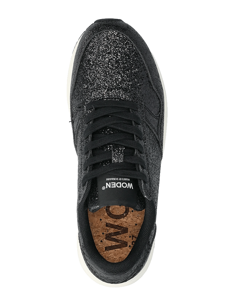 WODEN - Nicoline Glitter - lave sneakers - black - 3