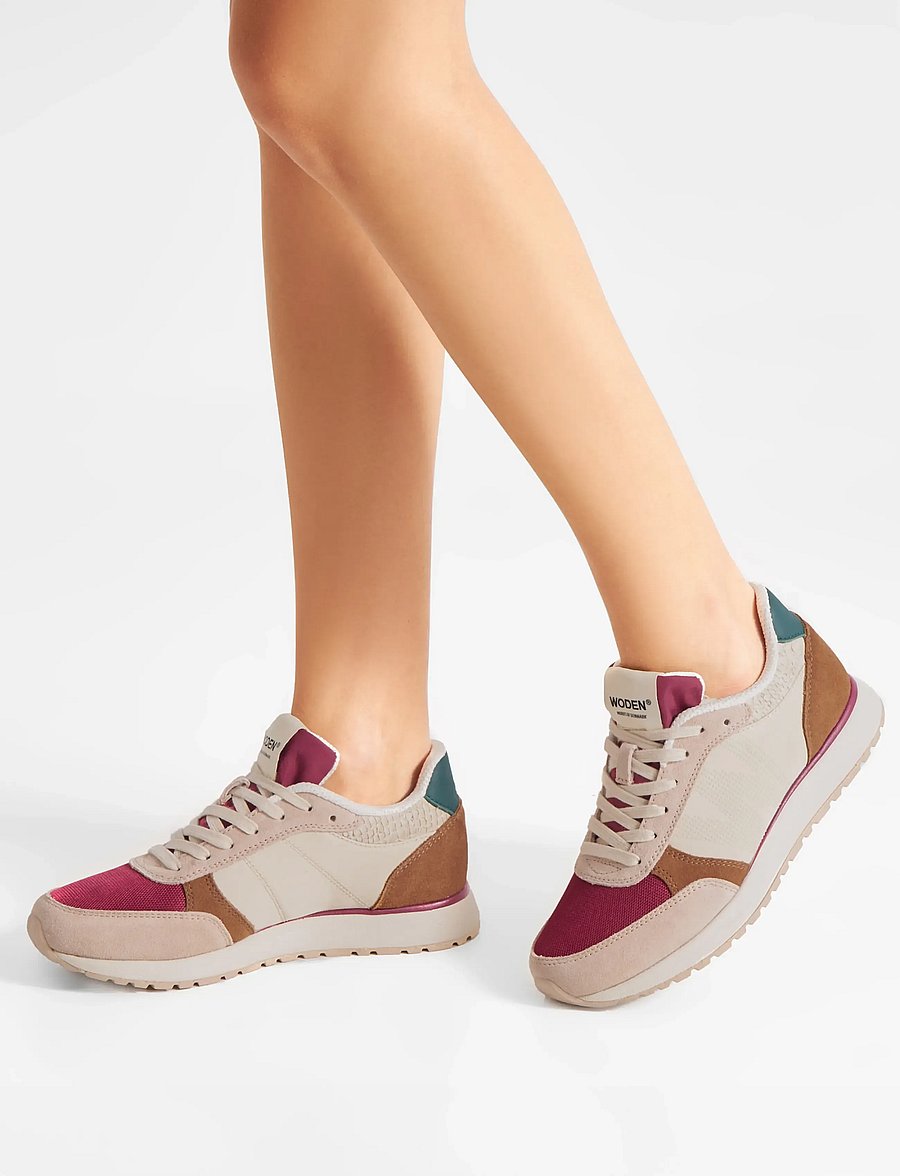 WODEN - Ronja - niedrige sneaker - berry multi - 0