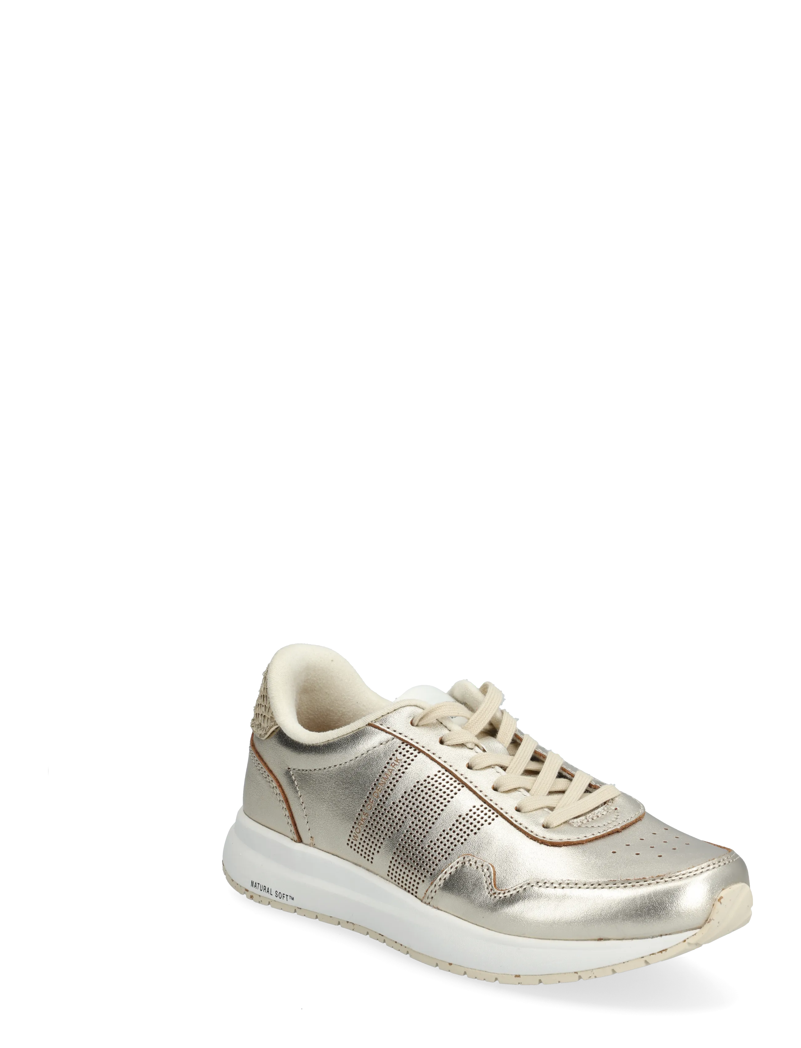 WODEN Nora Natural Soft Metallic, 37, Sneakers, Gold - Low-top Frauen
