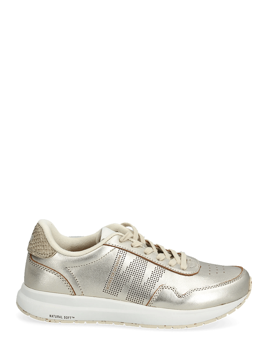 WODEN - Nora Natural Soft Metallic - niedrige sneaker - gold - 1