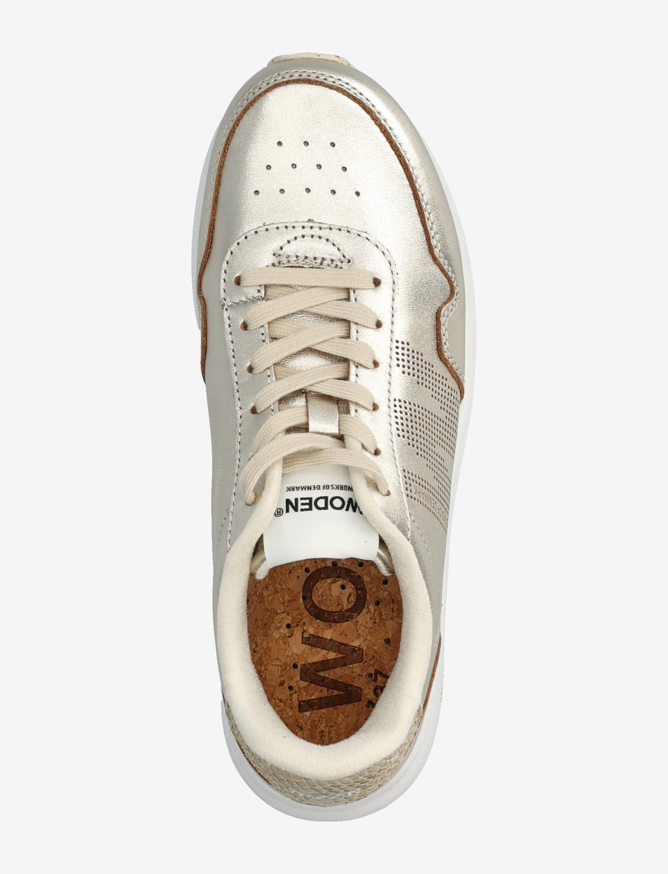 WODEN - Nora Natural Soft Metallic - lave sneakers - gold - 3