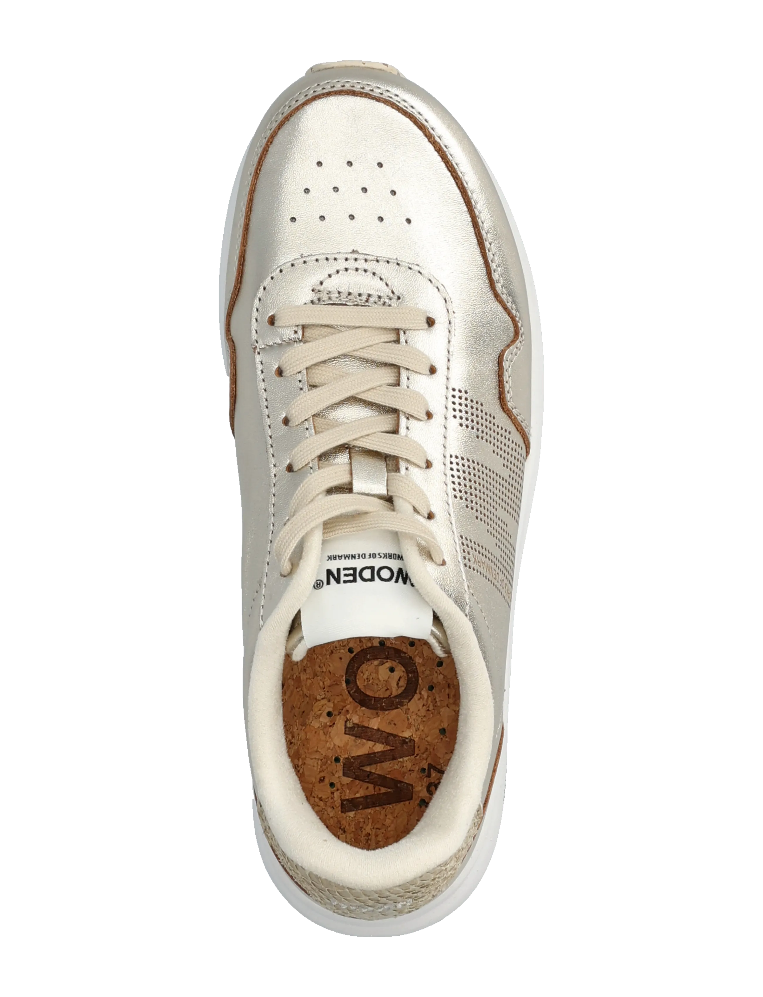 WODEN - Nora Natural Soft Metallic - niedrige sneaker - gold - 3