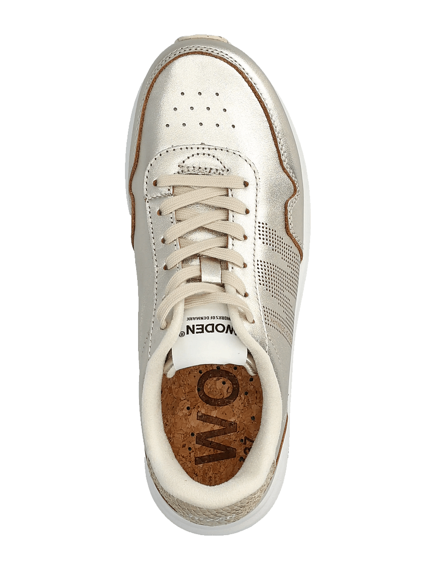WODEN - Nora Natural Soft Metallic - niedrige sneaker - gold - 3