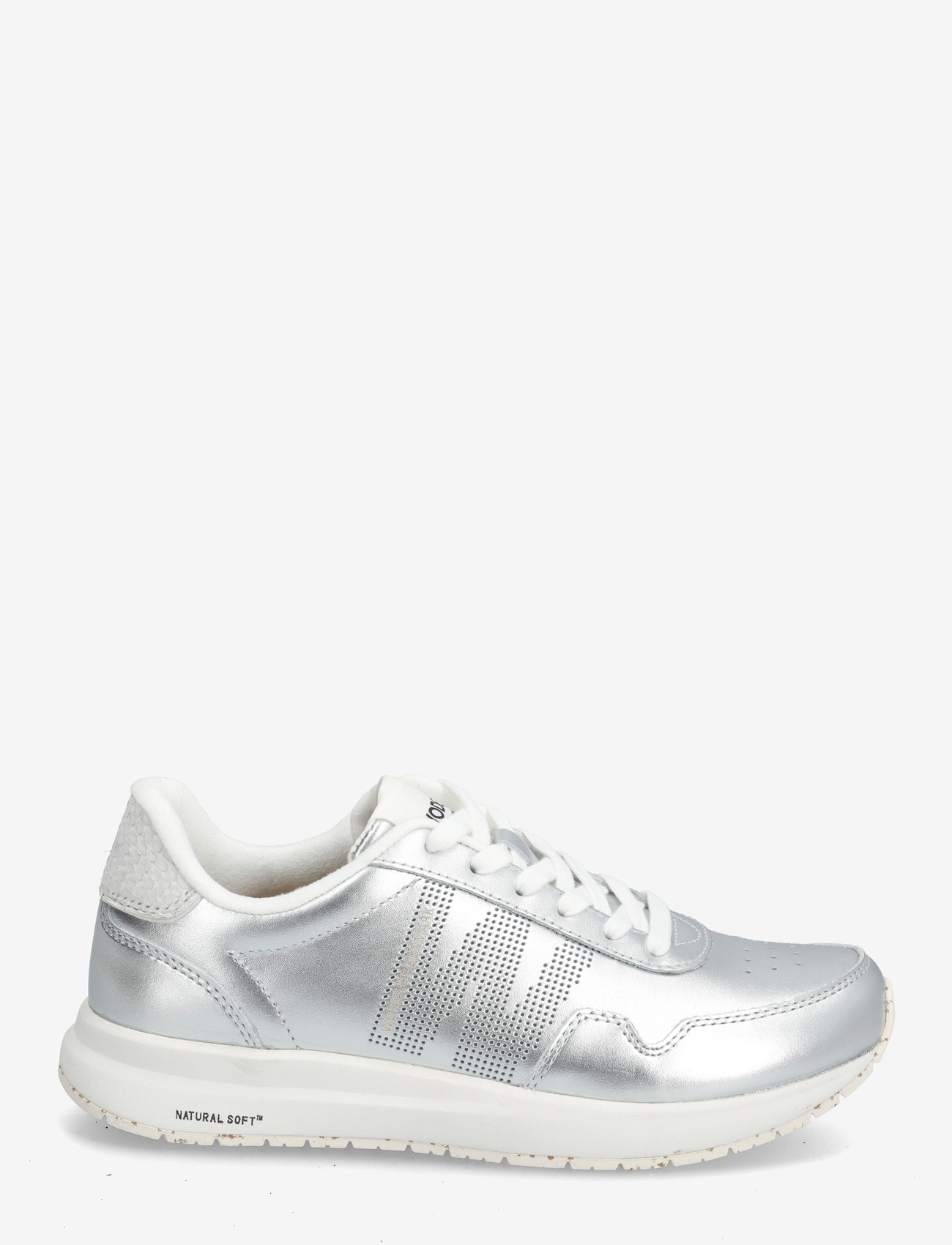 WODEN - Nora Natural Soft Metallic - niedrige sneakers - silver - 1