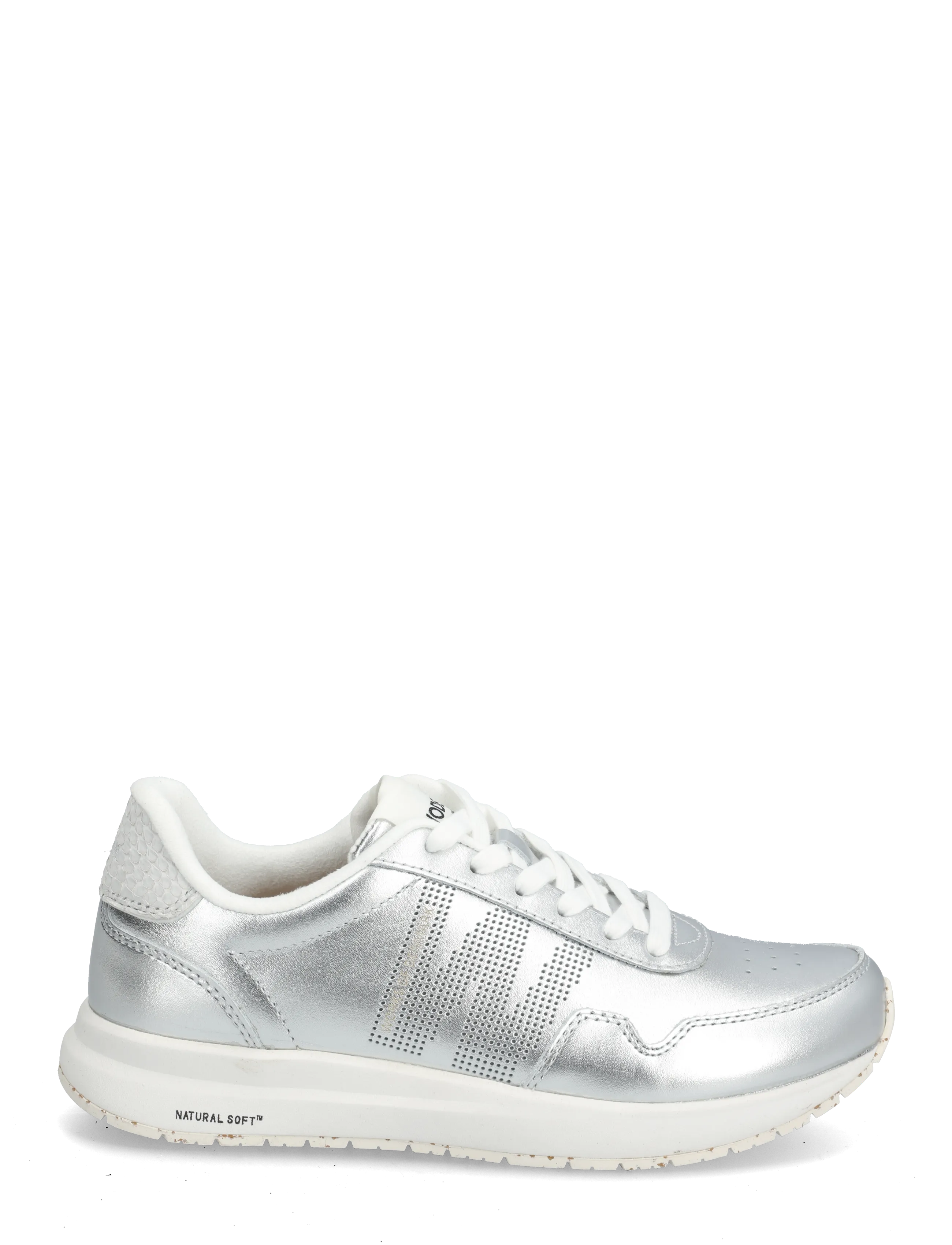 WODEN - Nora Natural Soft Metallic - niedrige sneaker - silver - 1