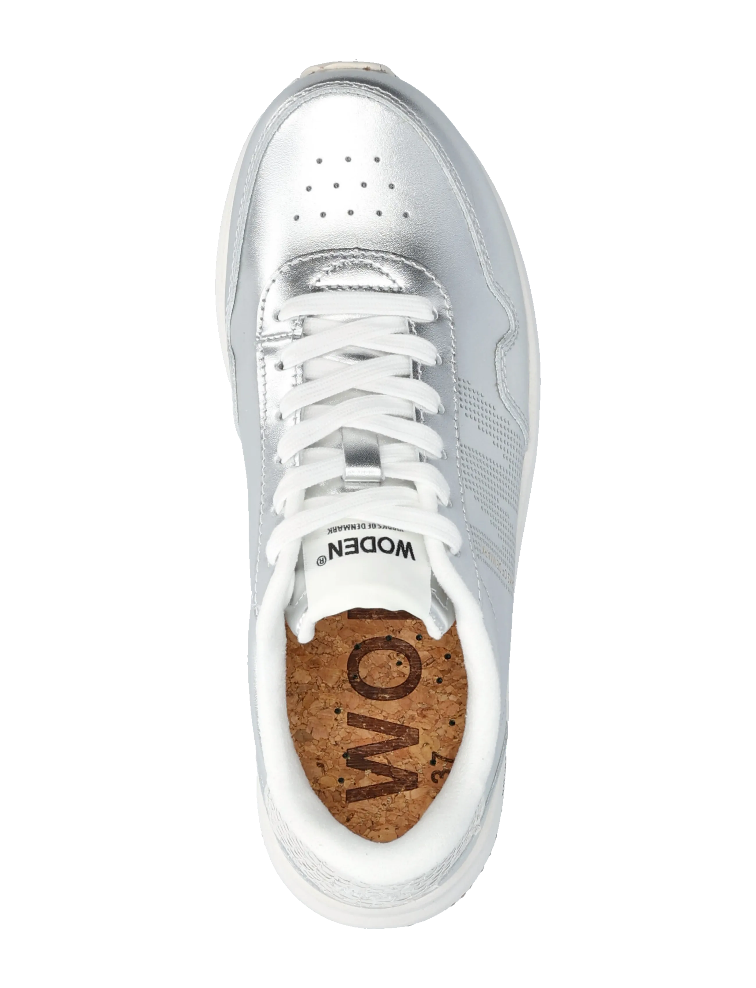 WODEN - Nora Natural Soft Metallic - niedrige sneaker - silver - 3