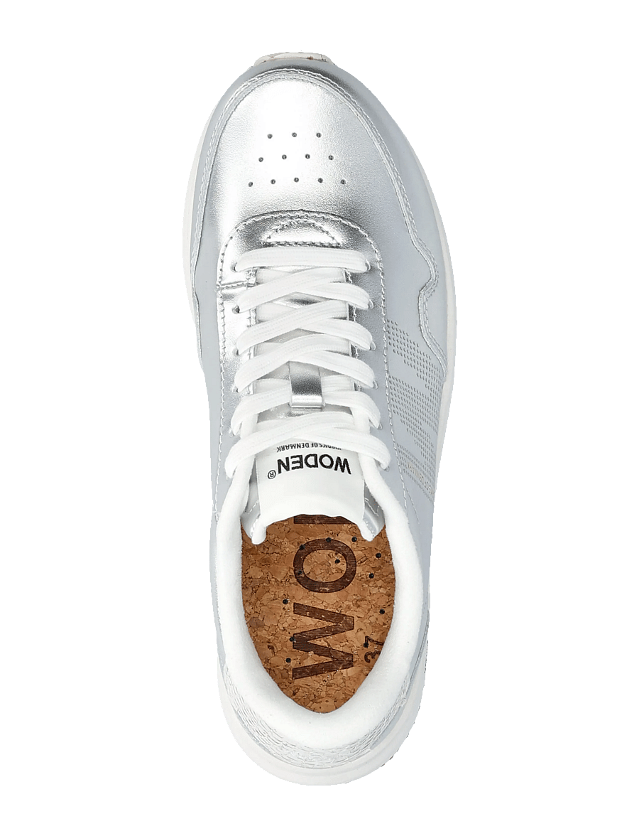 WODEN - Nora Natural Soft Metallic - niedrige sneaker - silver - 3