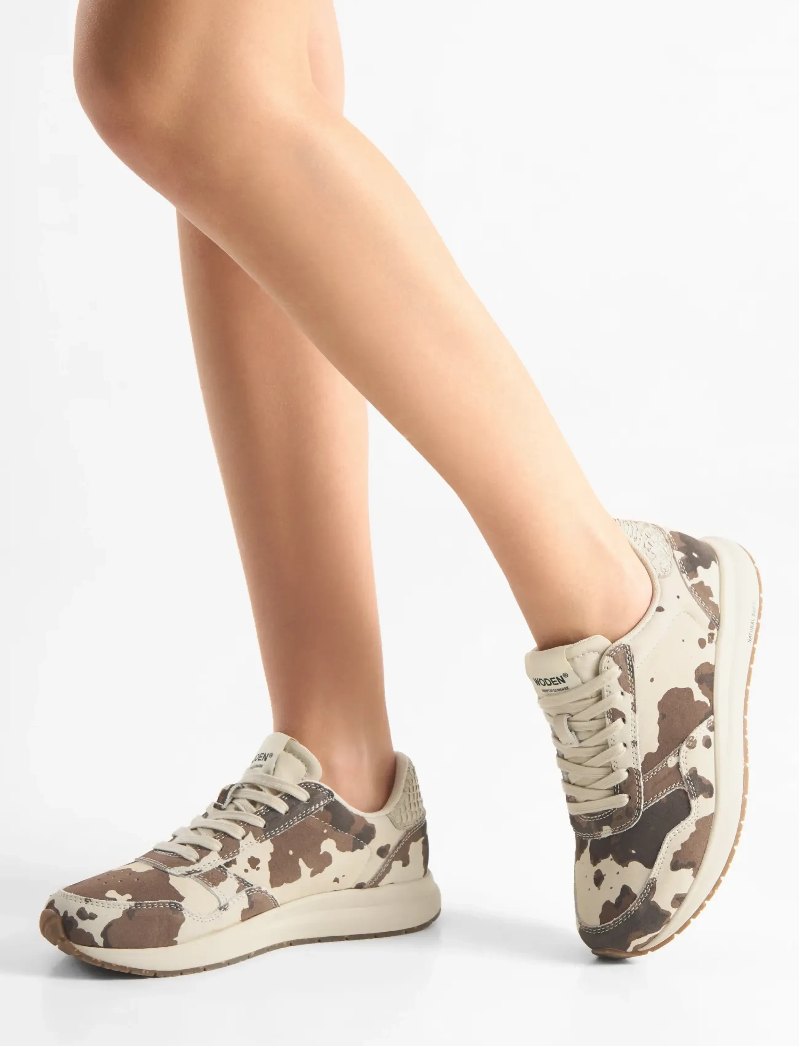 WODEN Nicoline Suede, Kvinder, Snøresneakers, Multi/mønstret, Str: 39