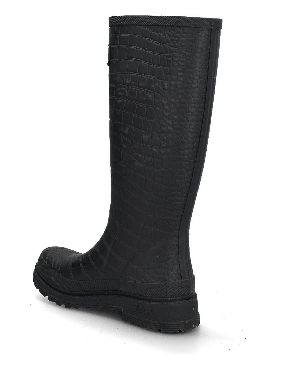 WODEN - Le Croco Waterproof - kniehohe stiefel - black - 1