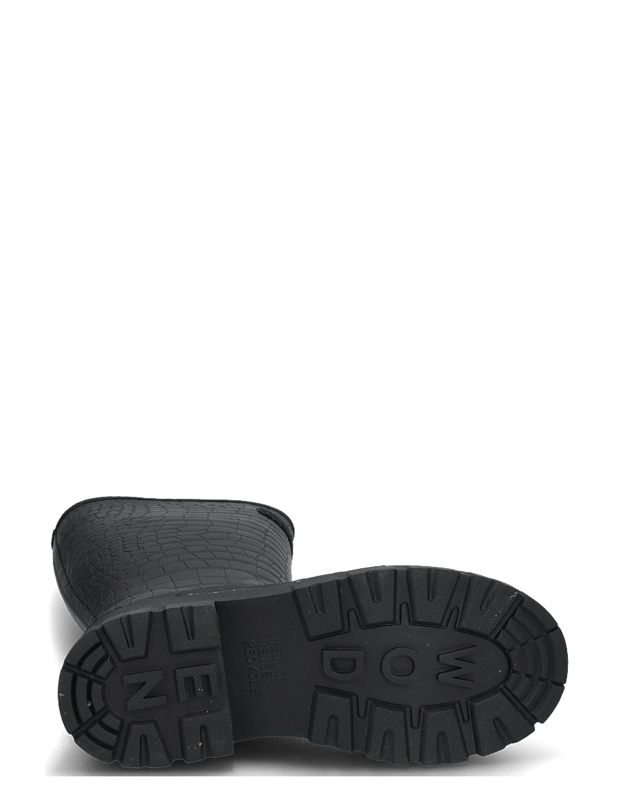 WODEN - Le Croco Waterproof - kniehohe stiefel - black - 4