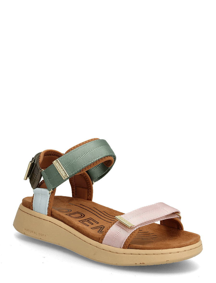 WODEN - Line - flache sandalen - algae multi - 0