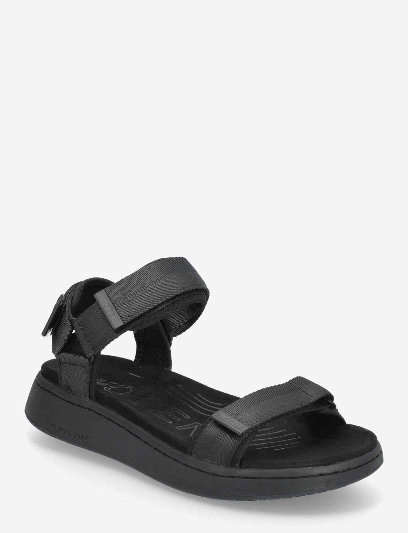 WODEN - Line - flade sandaler - black/black - 0