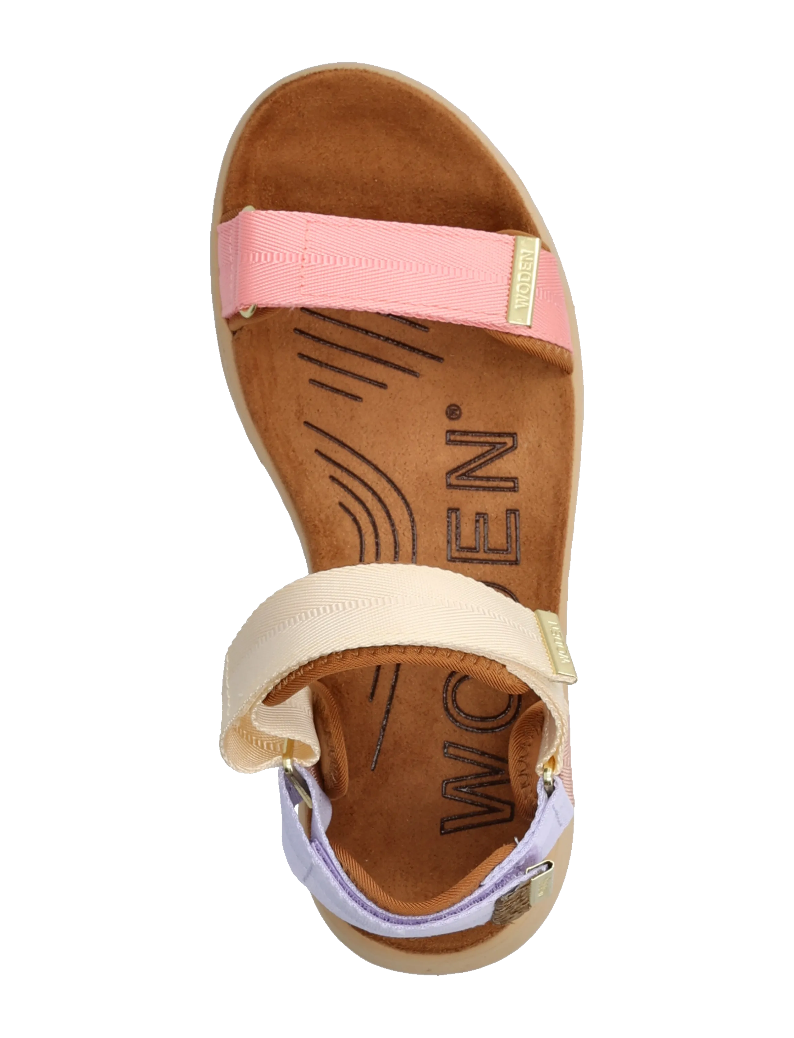 WODEN - Line - flache sandalen - butter multi - 3