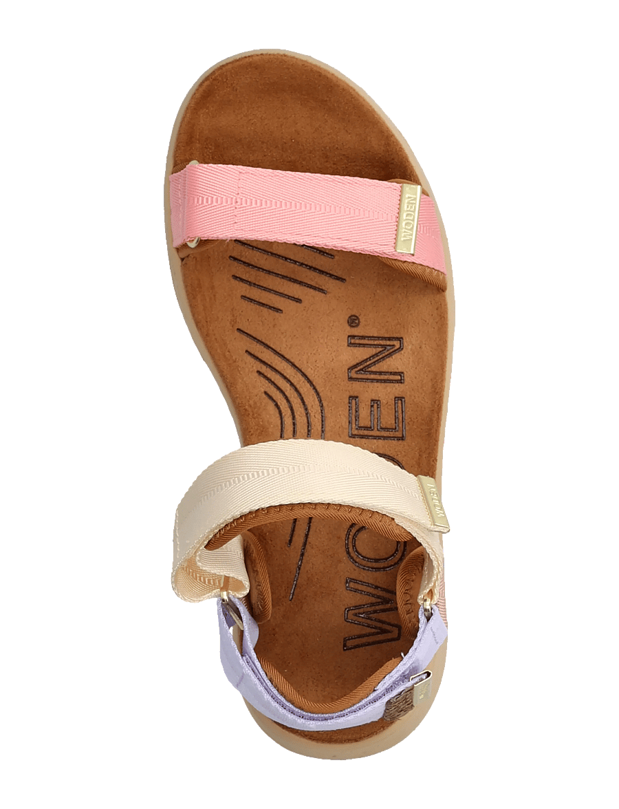 WODEN - Line - flache sandalen - butter multi - 3