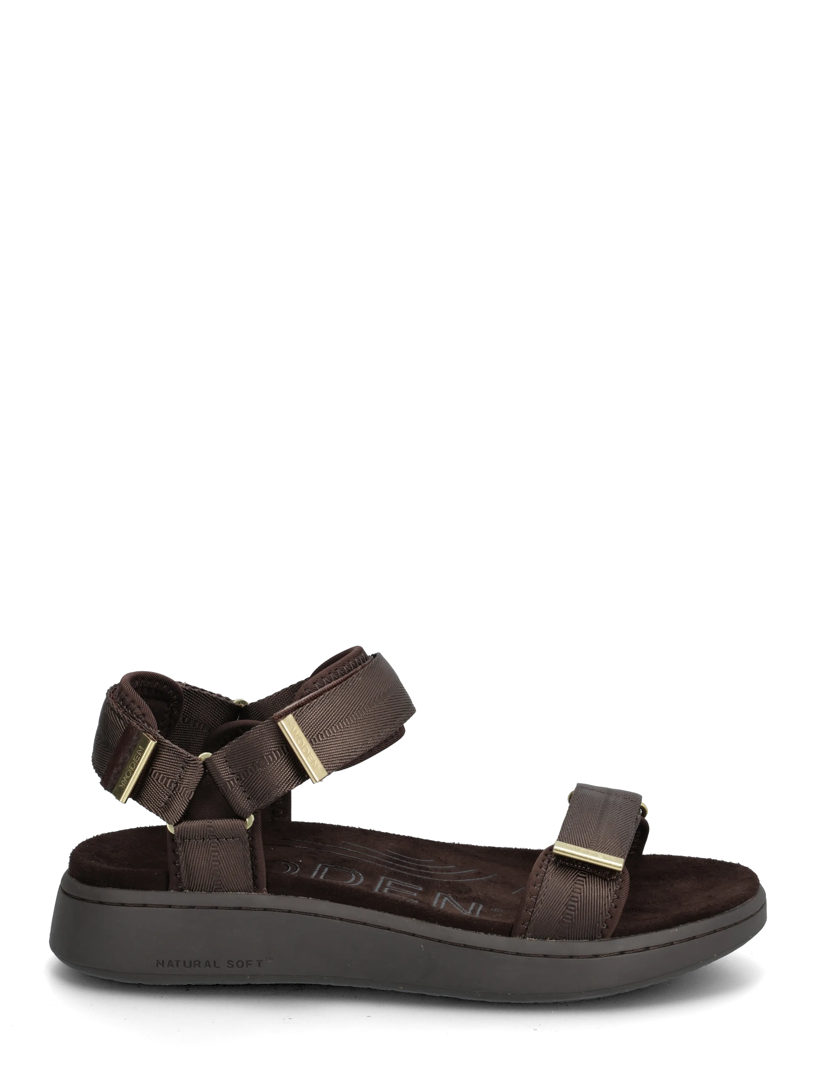 WODEN - Line - flache sandalen - chocolate - 1