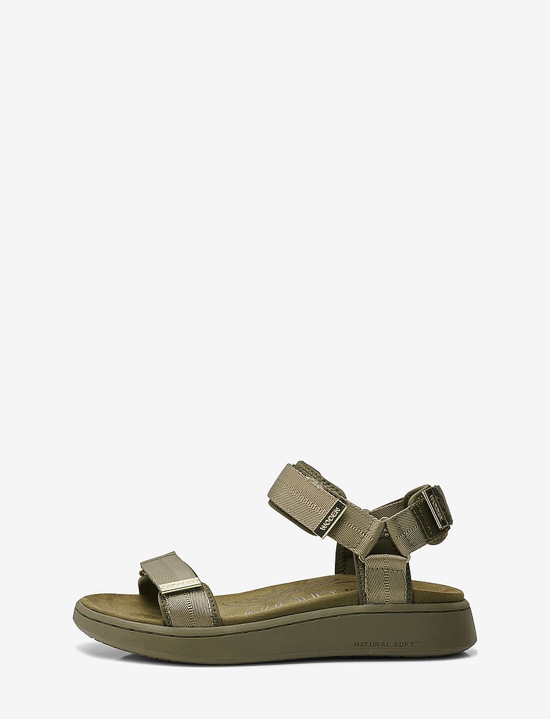 WODEN - Line - platta sandaler - dark olive - 1