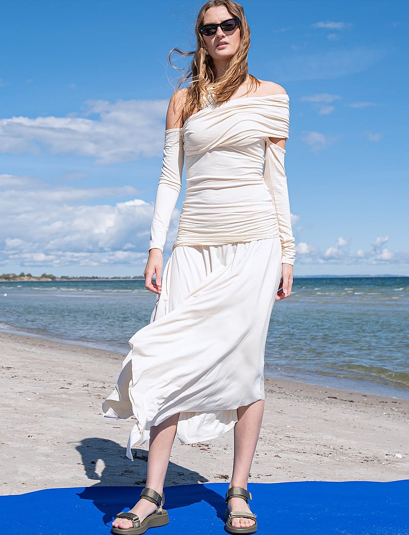 WODEN - Line - platta sandaler - dark olive - 0