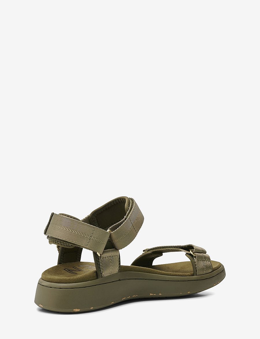 WODEN - Line - flache sandalen - dark olive - 3