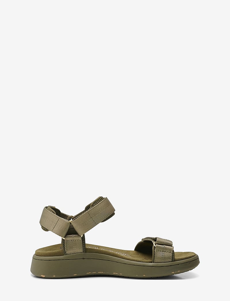 WODEN - Line - platta sandaler - dark olive - 4