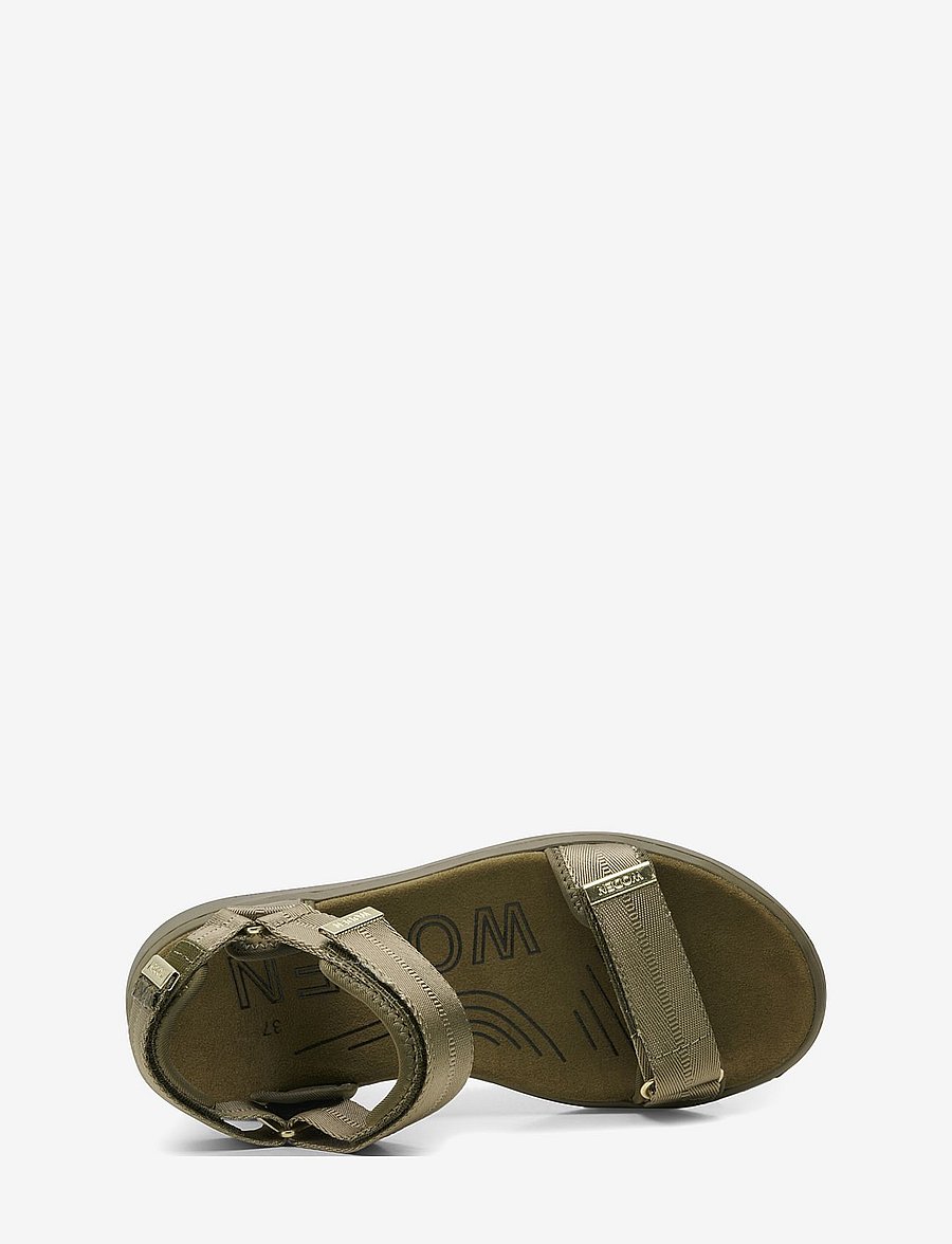 WODEN - Line - flache sandalen - dark olive - 5