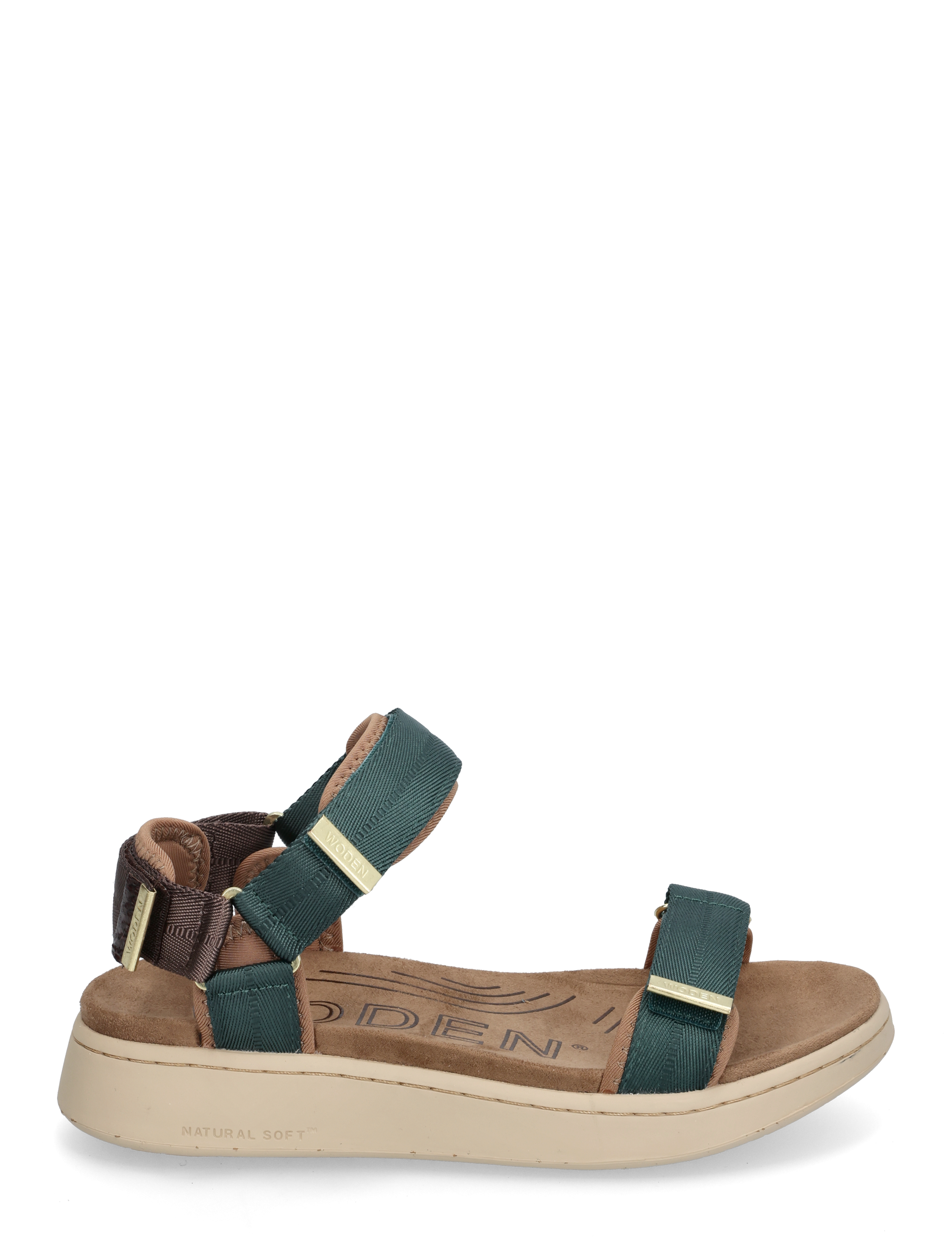 WODEN - Line - sandaler - deep forest/chocolate - 1