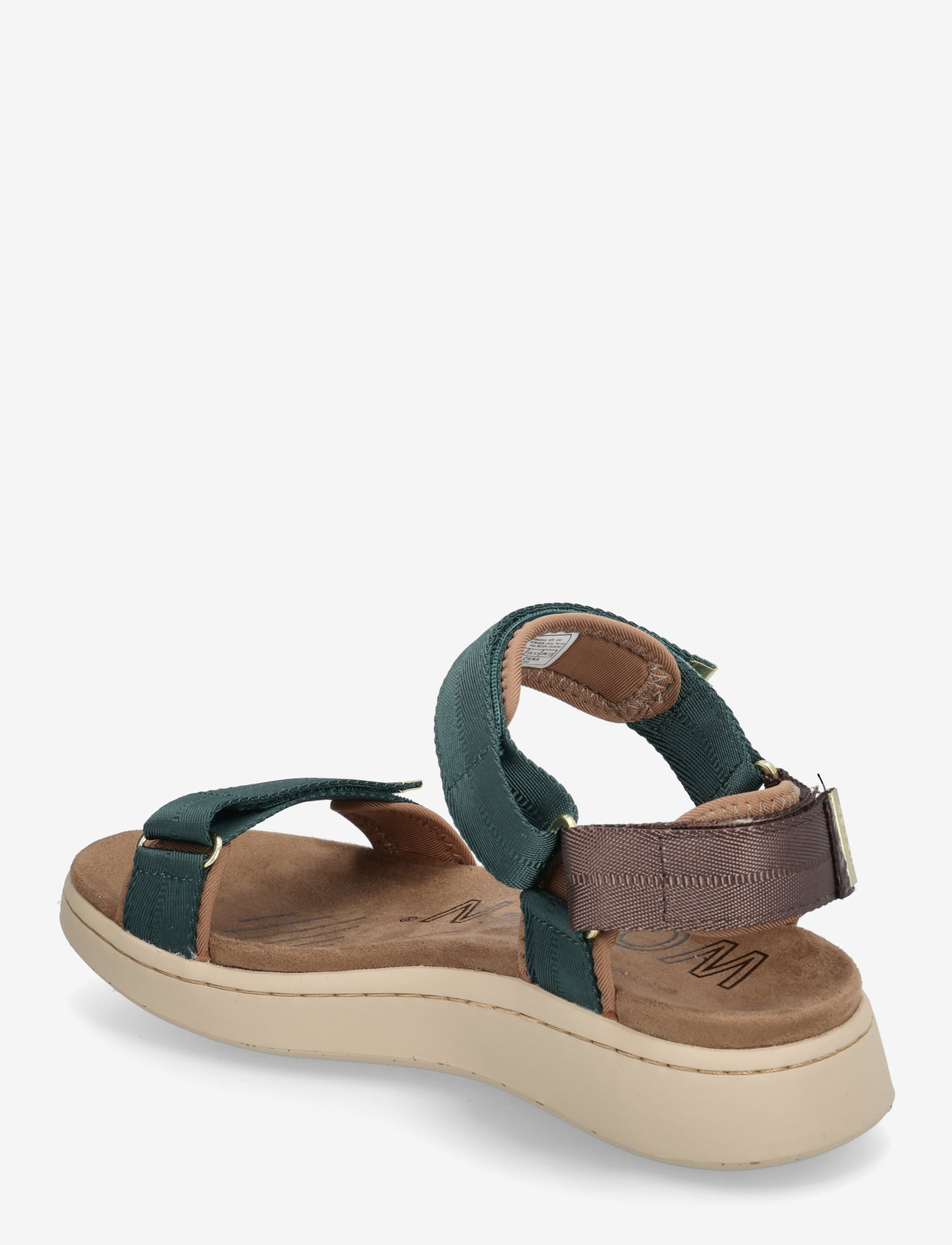 WODEN - Line - flade sandaler - deep forest/chocolate - 2