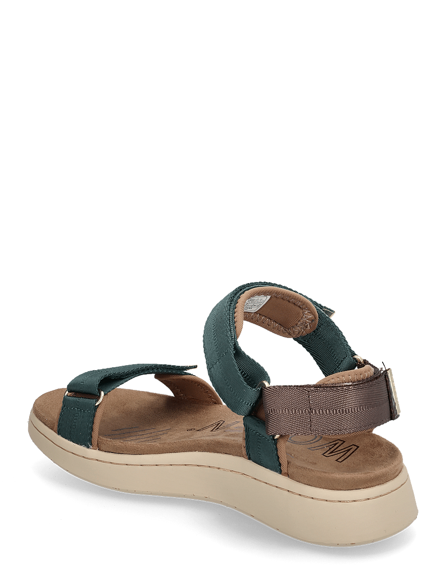WODEN - Line - flache sandalen - deep forest/chocolate - 2