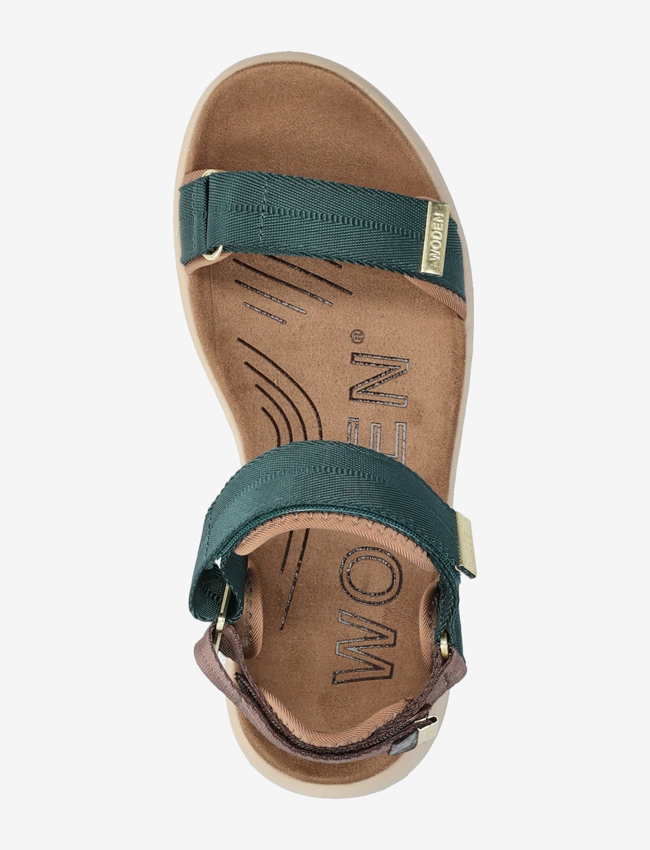 WODEN - Line - flade sandaler - deep forest/chocolate - 3
