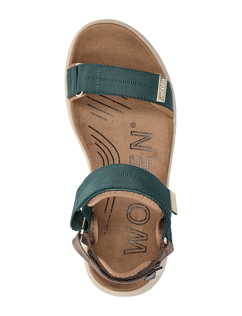 WODEN - Line - flade sandaler - deep forest/chocolate - 3