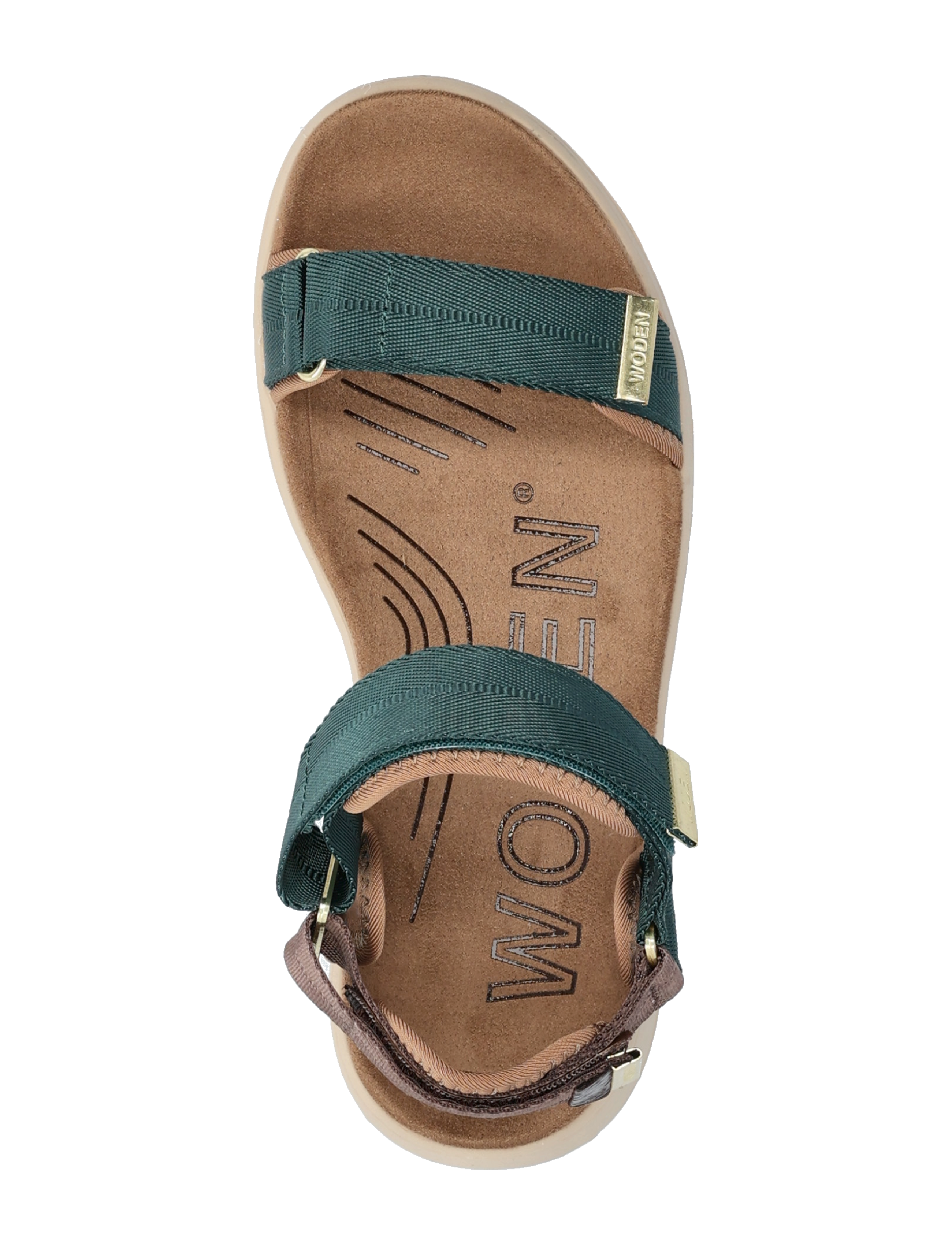WODEN - Line - sandaler - deep forest/chocolate - 3