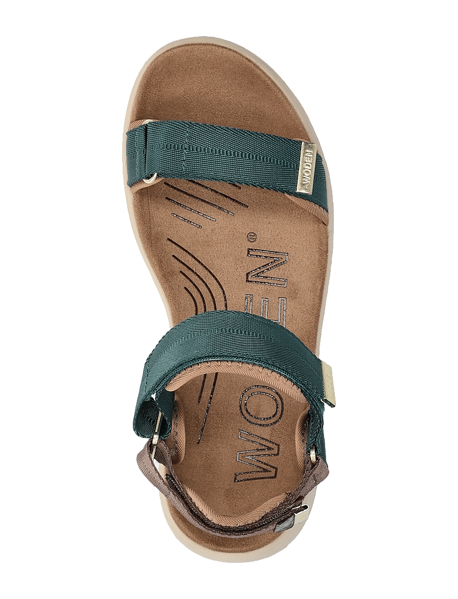 WODEN - Line - flache sandalen - deep forest/chocolate - 3