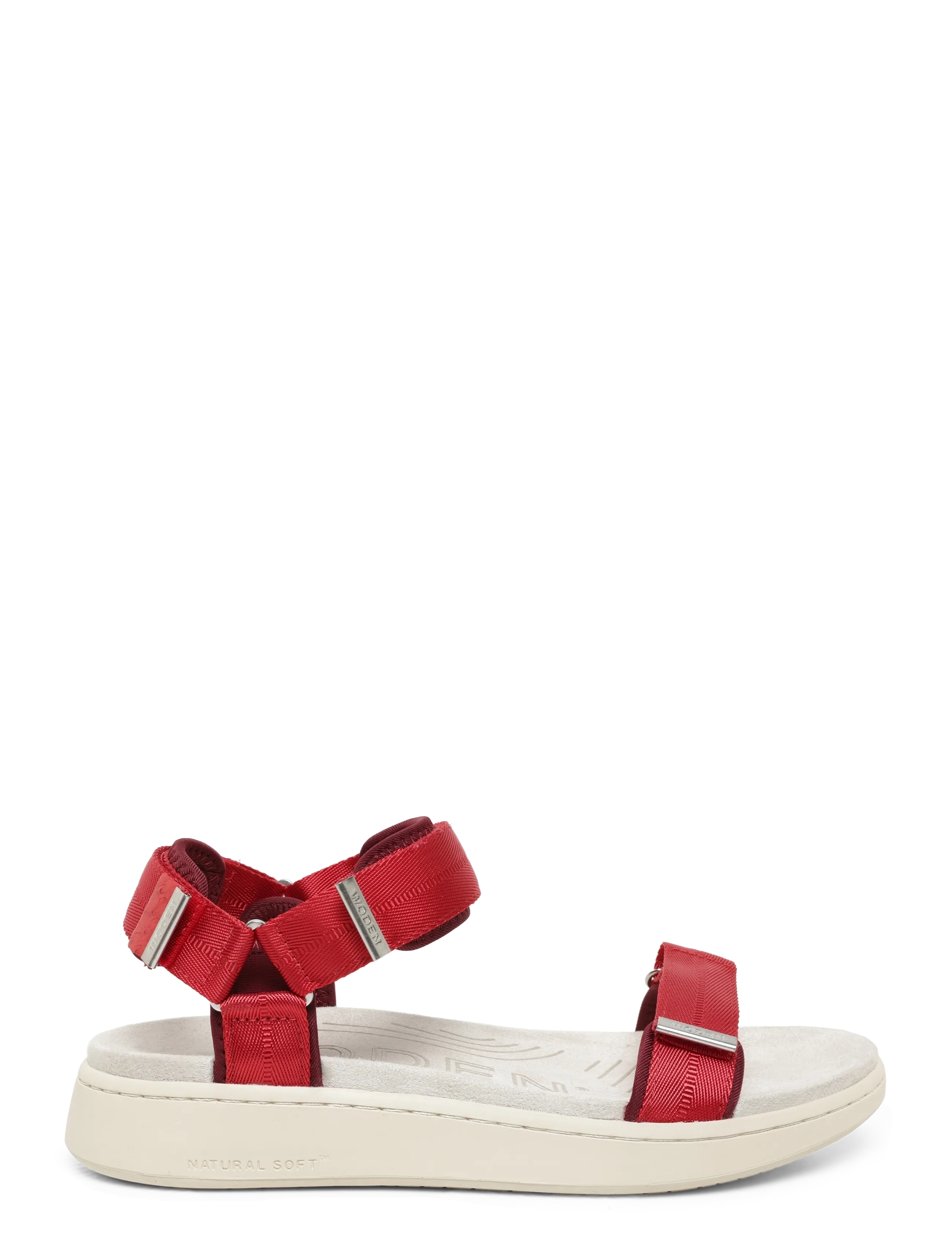 WODEN - Line - platta sandaler - fire red - 2