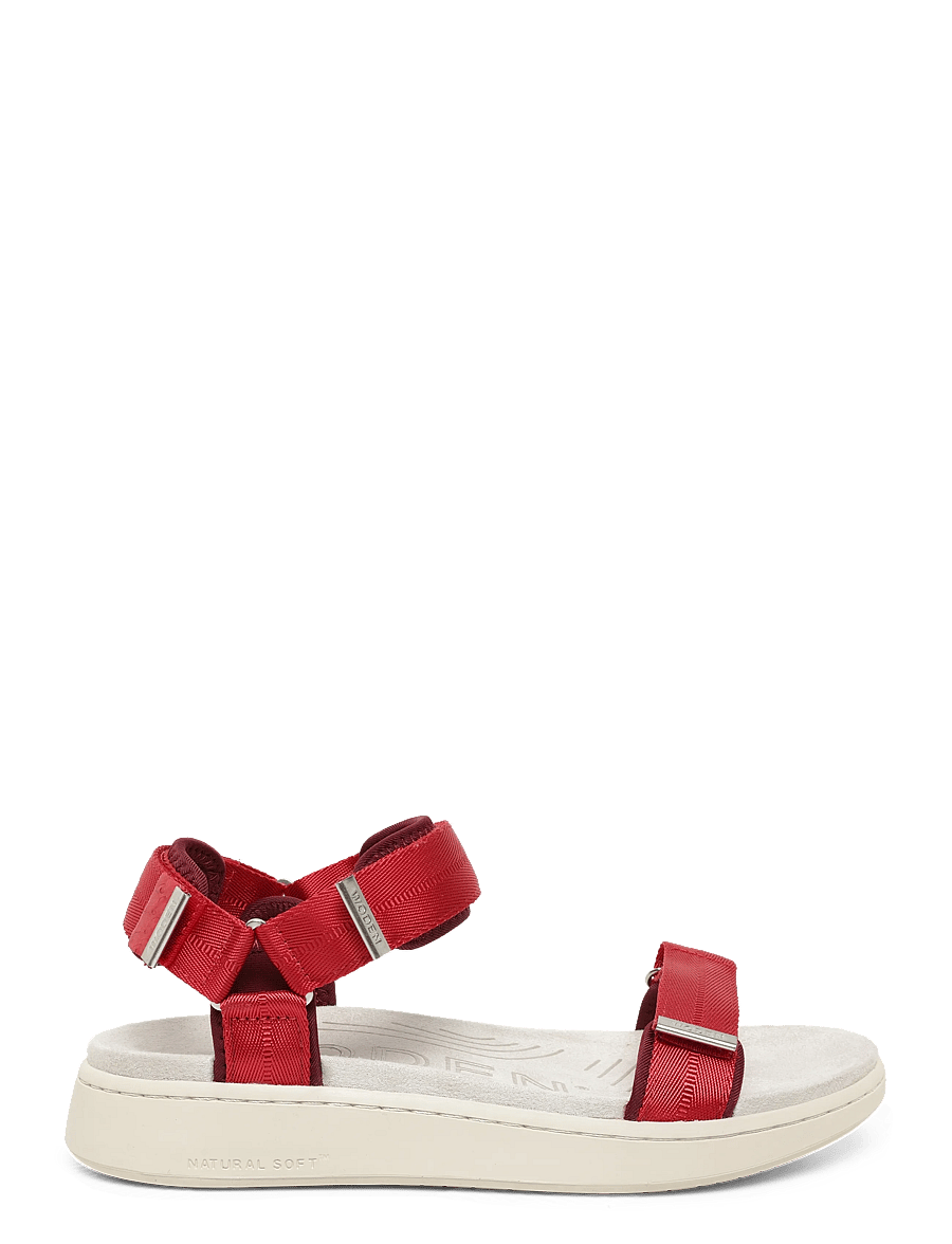 WODEN - Line - platta sandaler - fire red - 2